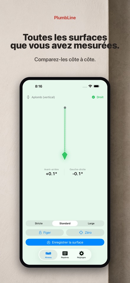 PlumbLine : niveau à bulle 8