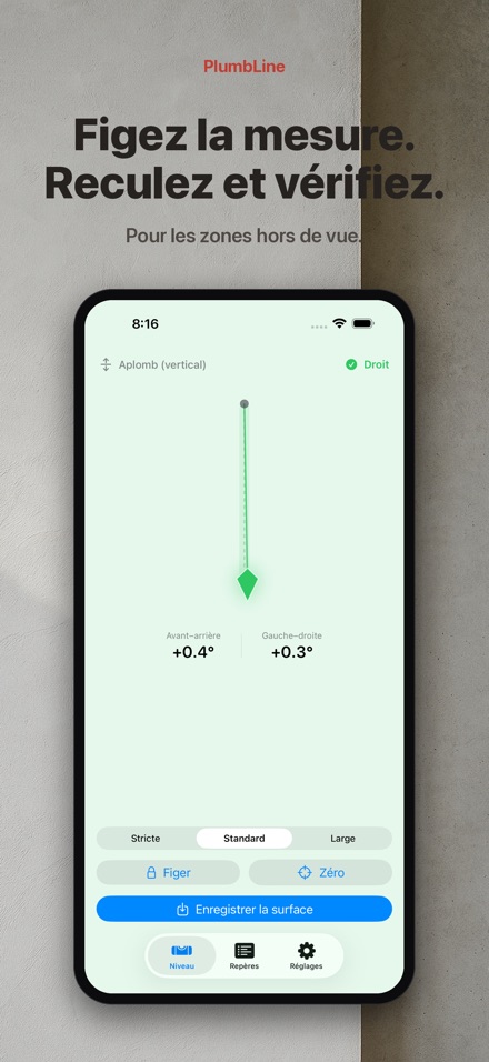 PlumbLine : niveau à bulle 9