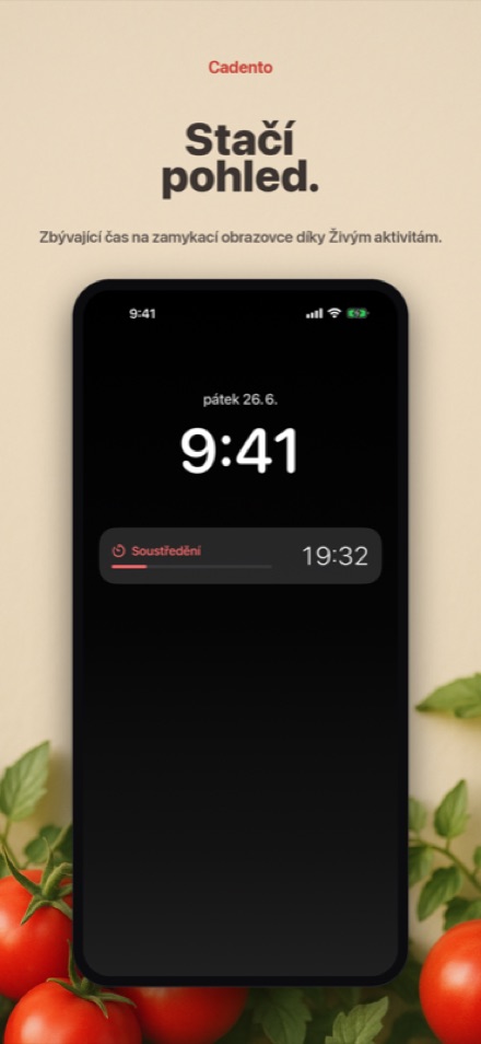 Zkontrolujte časovač bez odemykání telefonu