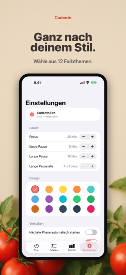 Mach es zu deinem mit Themes