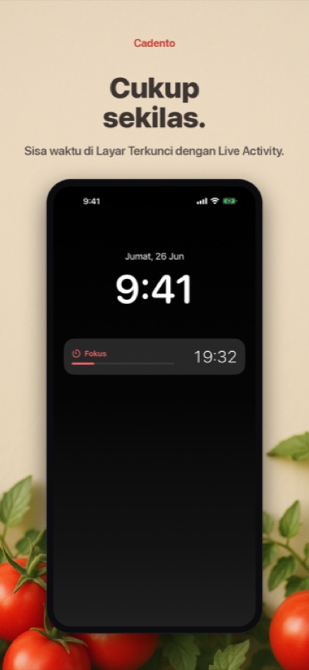 Cek timer Anda tanpa membuka kunci layar