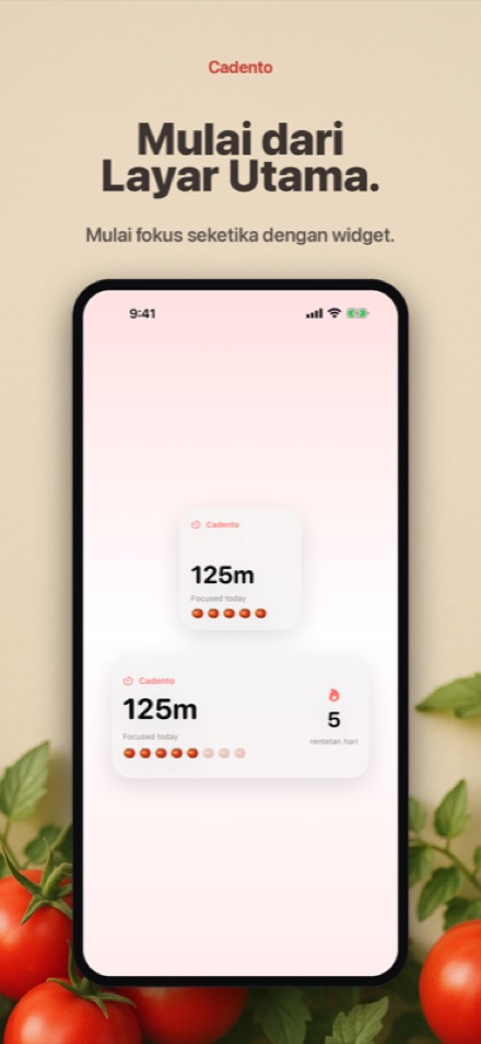Mulai fokus dari Home Screen Anda