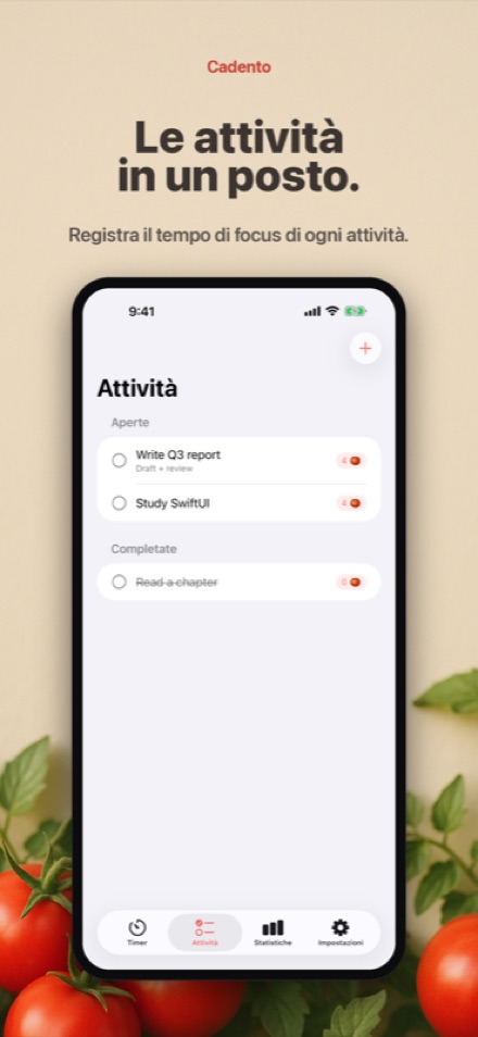Gestisci la tua lista di attività