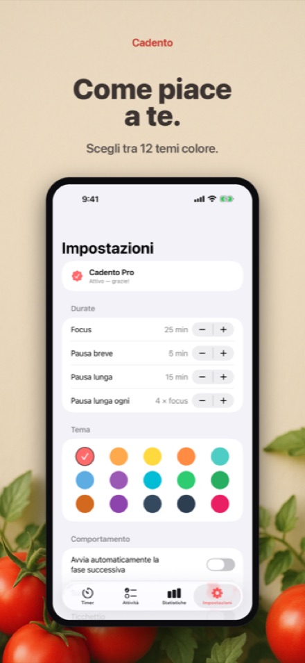 Personalizzalo con i temi