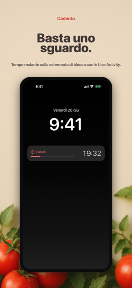 Controlla il timer senza sbloccare