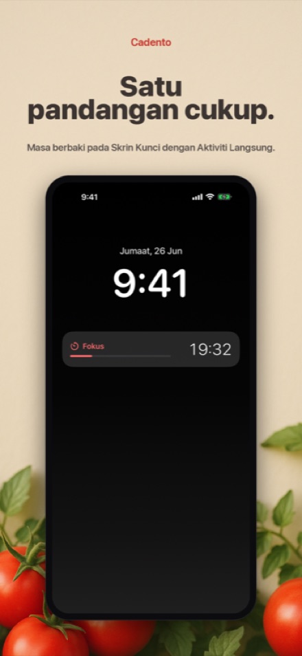 Semak pemasa anda tanpa membuka kunci telefon