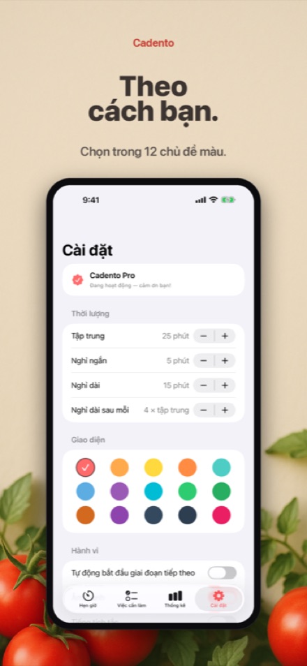 Cá nhân hóa với các chủ đề
