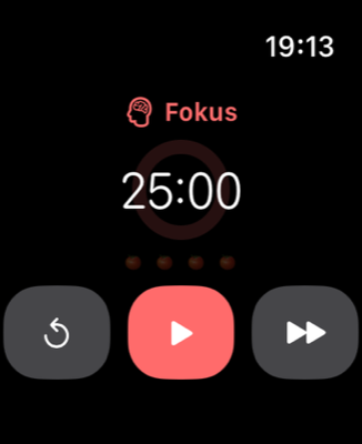 Fokus fra dit håndled