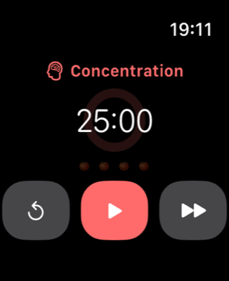 Concentrez-vous depuis votre poignet