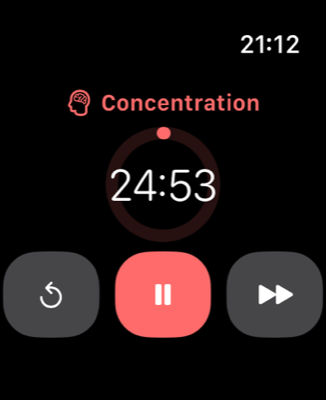 Concentrez-vous depuis votre poignet