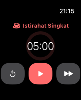 Fokus dari pergelangan tangan Anda