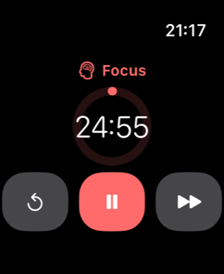 Focus vanaf je pols