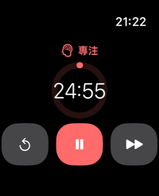 在手腕上專注