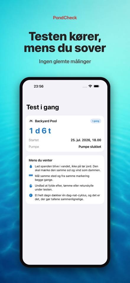 PondCheck: utæt bassin 4