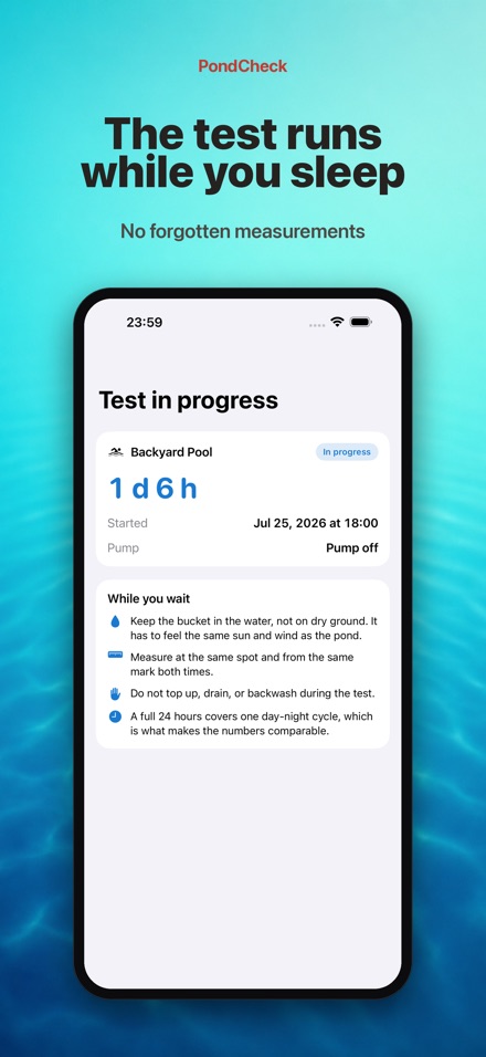 PondCheck: Pond Leak Test 4