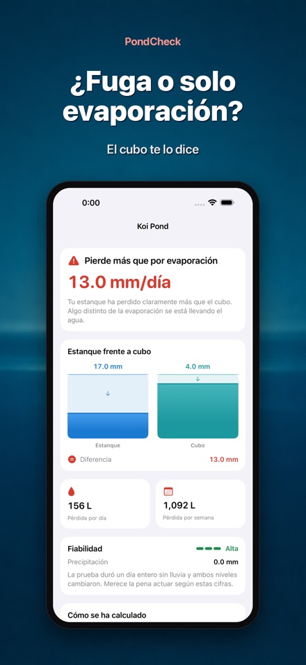 PondCheck: fugas de piscina