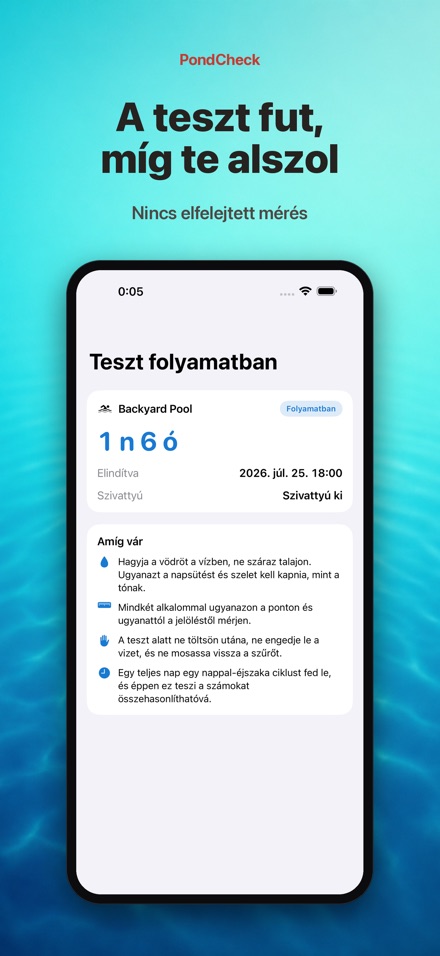 PondCheck szivárgásteszt 4