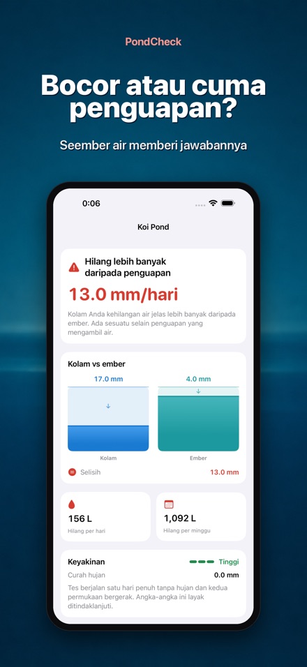 PondCheck tes bocor kolam