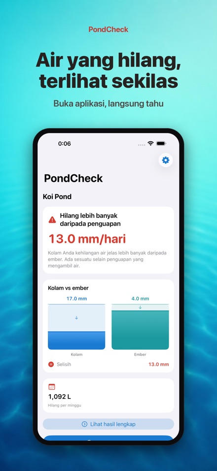 PondCheck tes bocor kolam 2