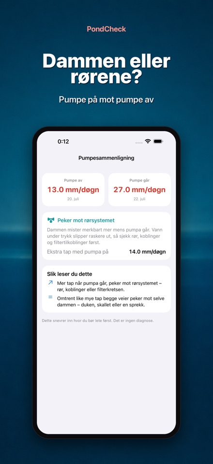 PondCheck: lekkasje 3