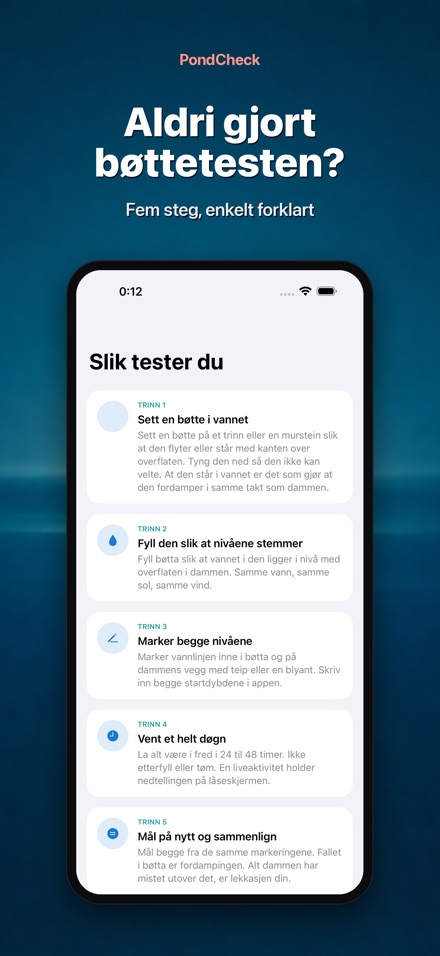PondCheck: lekkasje 9
