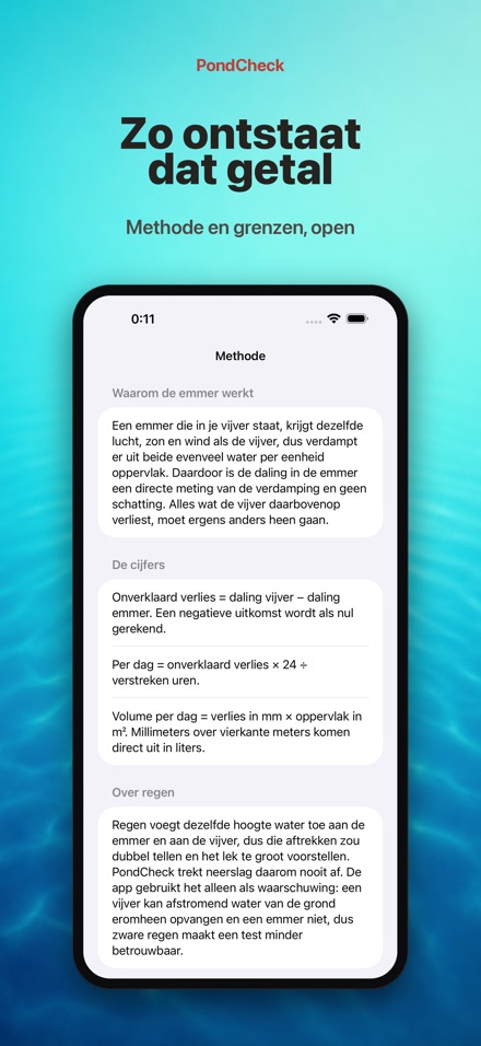 PondCheck: lekkage meten 10