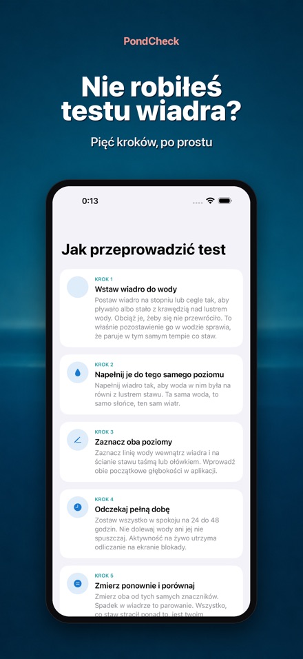 PondCheck test szczelności 9