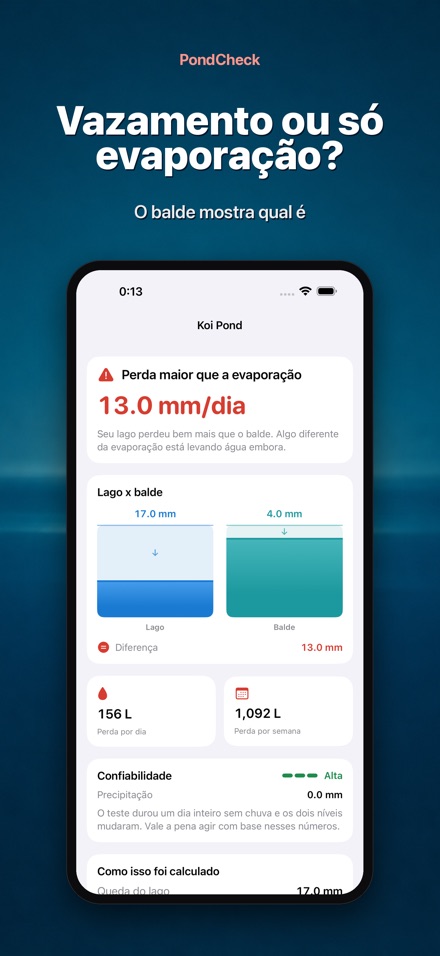 PondCheck: vazamento