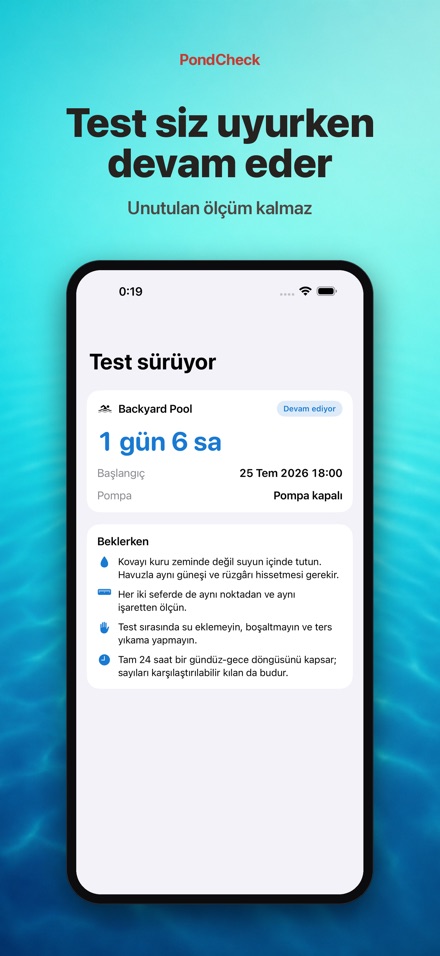PondCheck havuz kaçak testi 4
