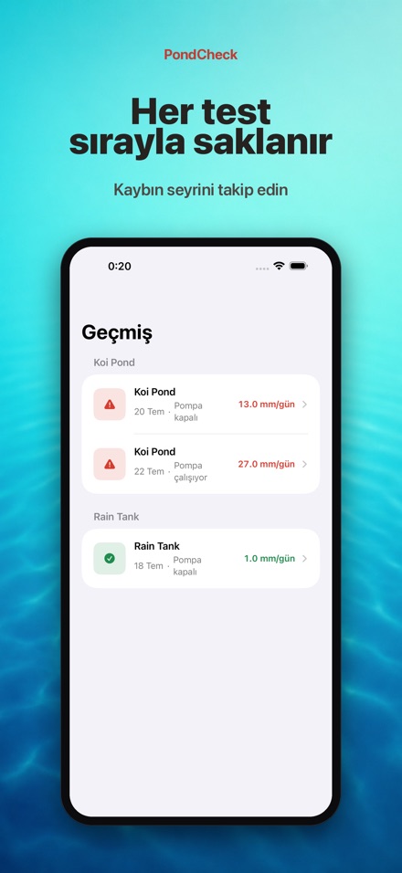 PondCheck havuz kaçak testi 8