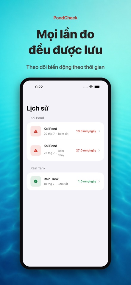 PondCheck kiểm tra rò rỉ hồ 8