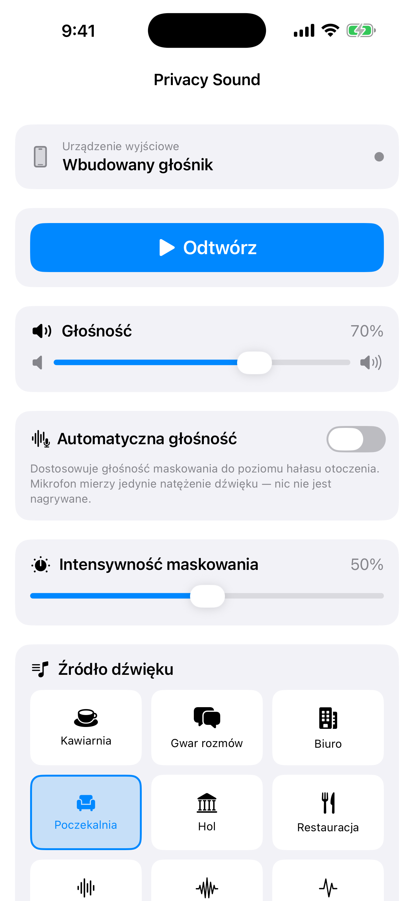 Jeden prosty ekran