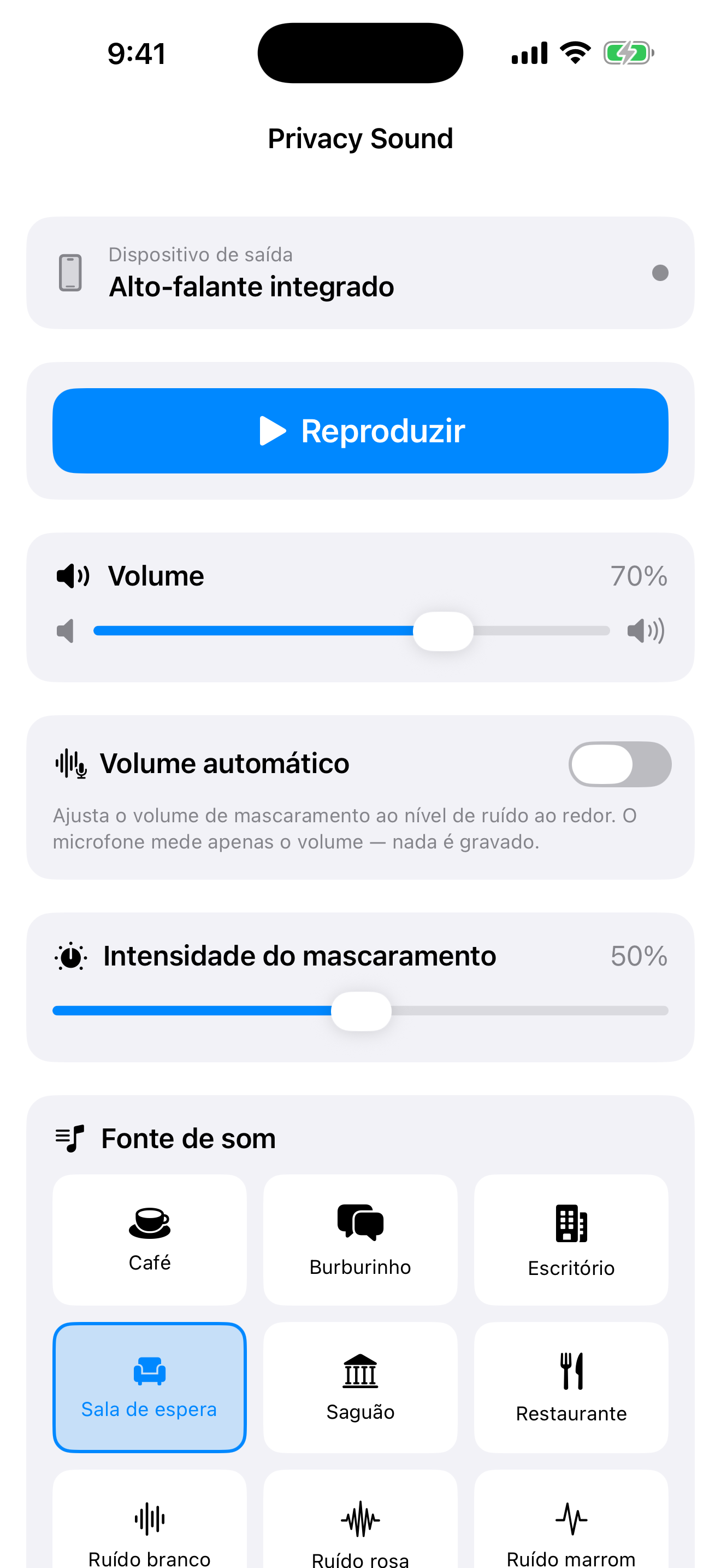 Uma tela simples