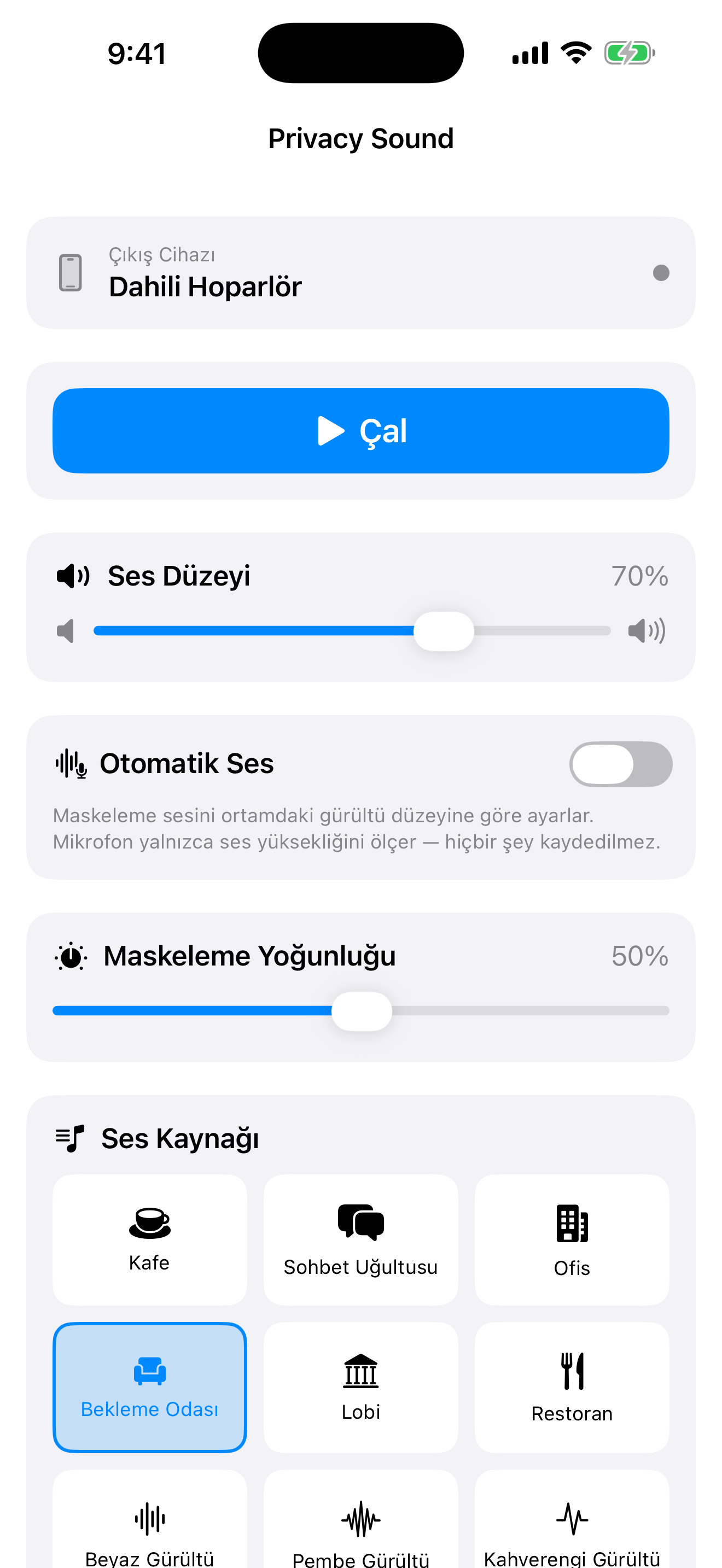Tek basit ekran