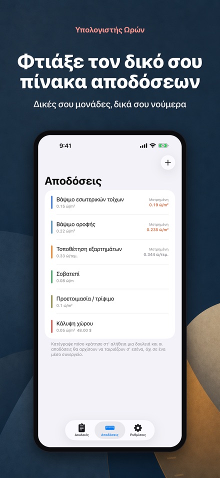 Υπολογισμός Εργατοωρών 5
