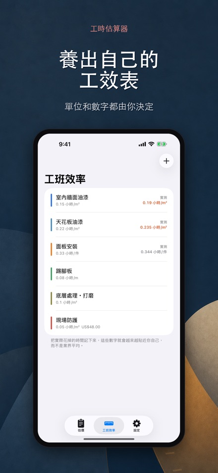 工時估算 - 人工定額計算機 5