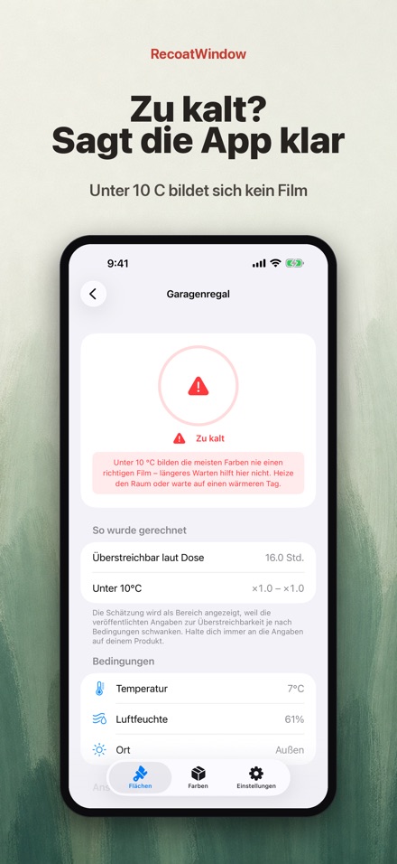 RecoatWindow: Überstreichen 5