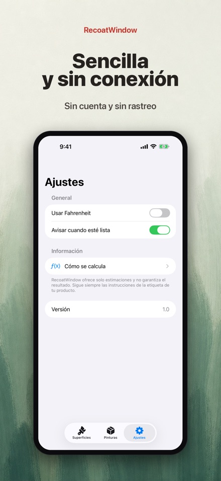 RecoatWindow: Segunda Mano 10