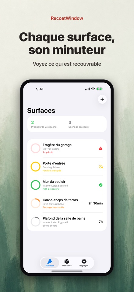 RecoatWindow : 2e couche