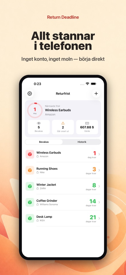 Return Deadline: returer 10