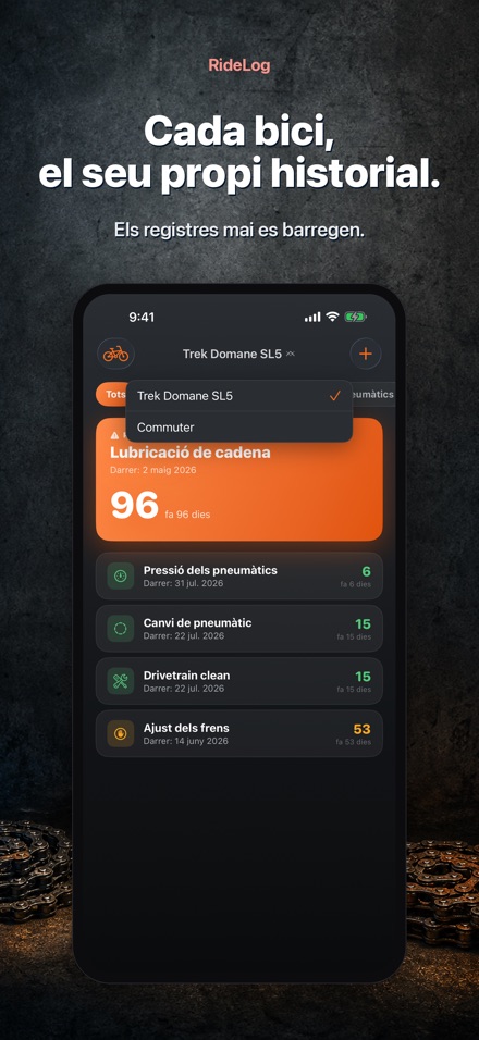 RideLog: Registre de Bici 7