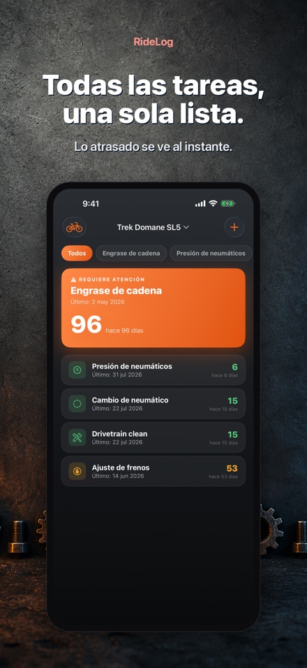 RideLog: Registro de Bici 2