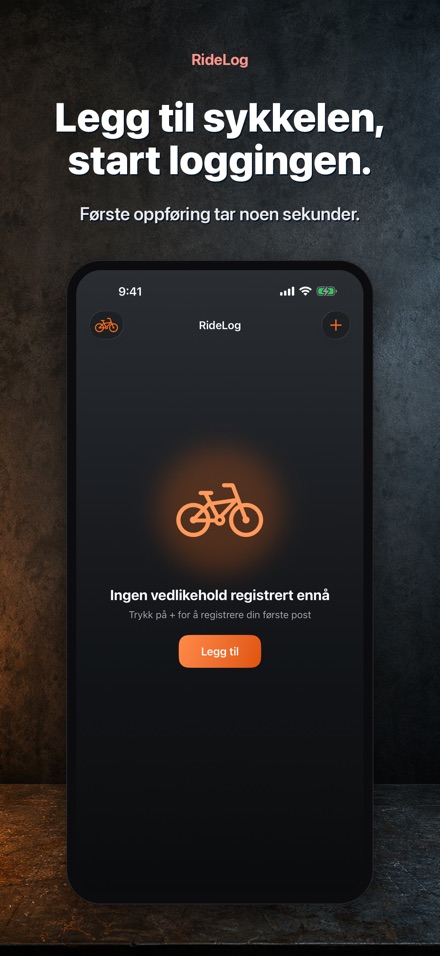 RideLog: Sykkelservicelogg 8