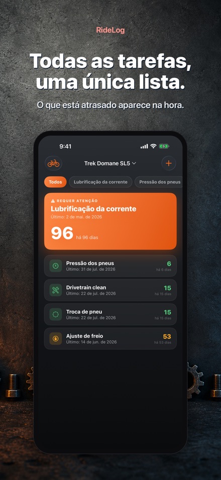 RideLog: Registro Manutencao 2