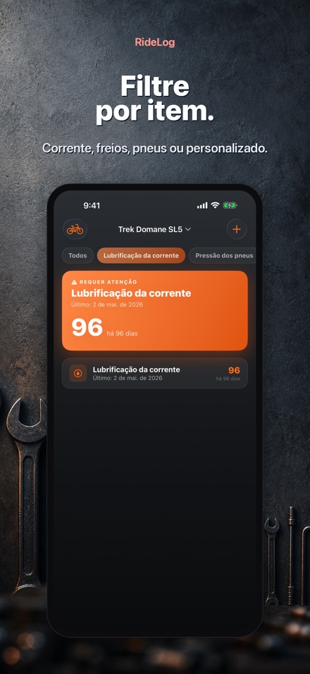RideLog: Registro Manutencao 3