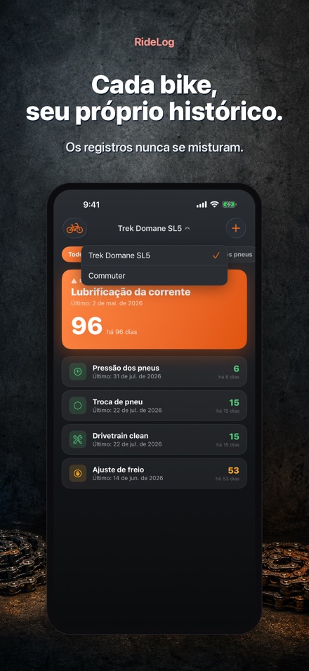 RideLog: Registro Manutencao 7