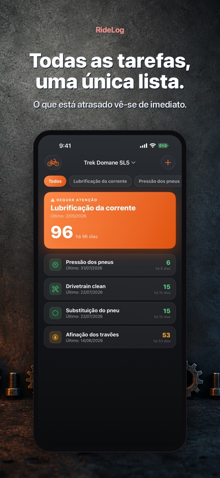 RideLog: Registo de Manutencao 2