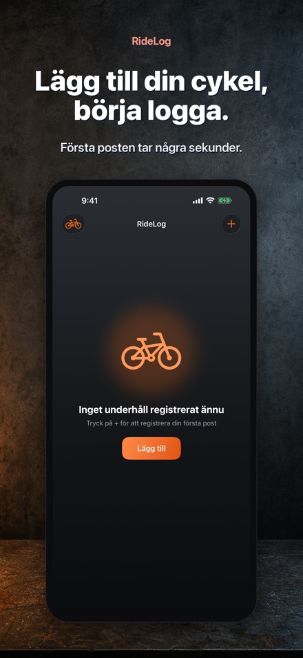 RideLog: Cykelservicelogg 8