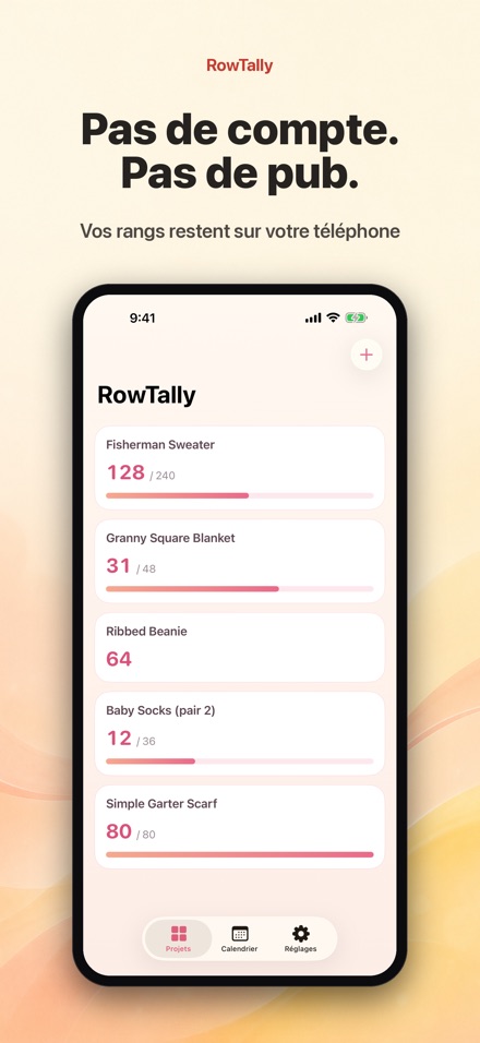 RowTally: Compteur de Rangs 10