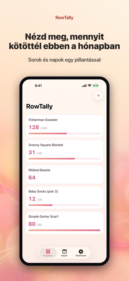 RowTally: Sorszámláló Kötéshez 5